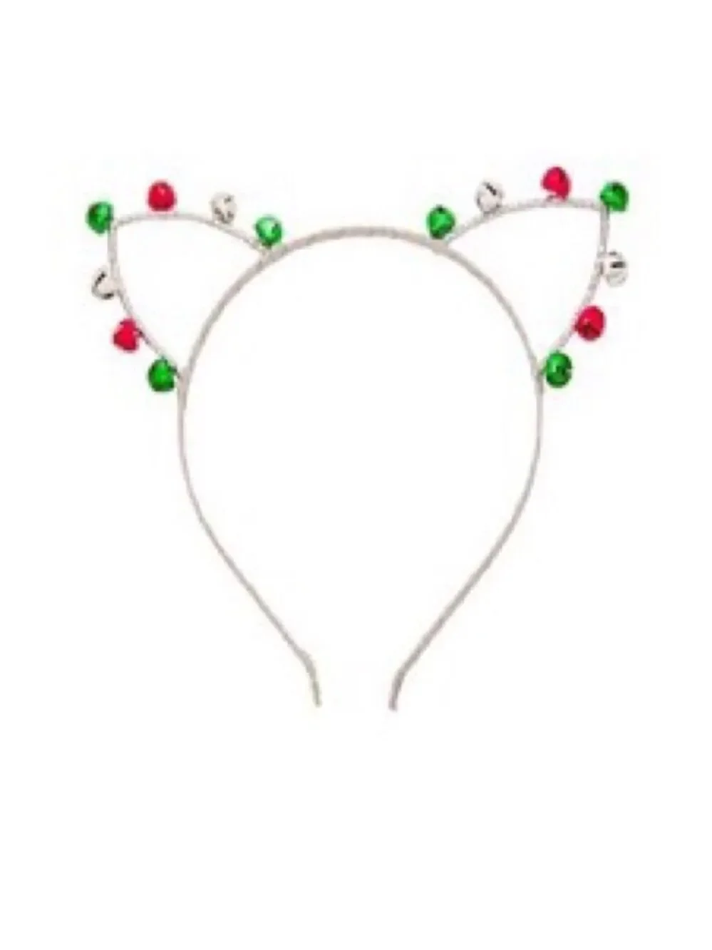 KOHL’S Celebrate Together Christmas cat ears headband set 3 scrunchies